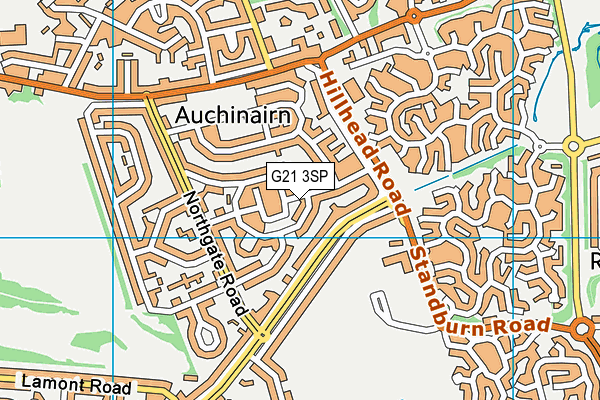 G21 3SP map - OS VectorMap District (Ordnance Survey)