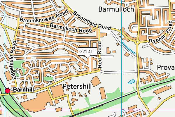 G21 4LT map - OS VectorMap District (Ordnance Survey)