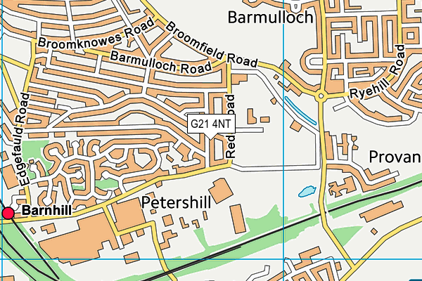 G21 4NT map - OS VectorMap District (Ordnance Survey)