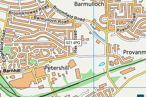 G21 4PQ map - OS VectorMap District (Ordnance Survey)