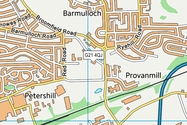 G21 4QJ map - OS VectorMap District (Ordnance Survey)