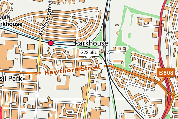 G22 6EU map - OS VectorMap District (Ordnance Survey)