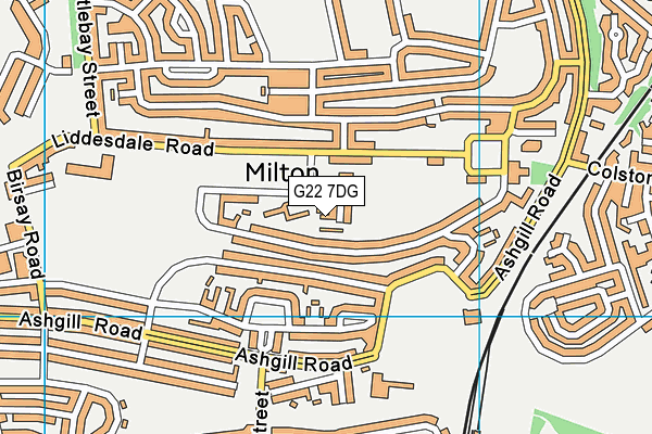 G22 7DG map - OS VectorMap District (Ordnance Survey)