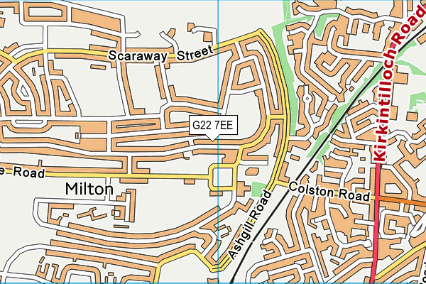 G22 7EE map - OS VectorMap District (Ordnance Survey)