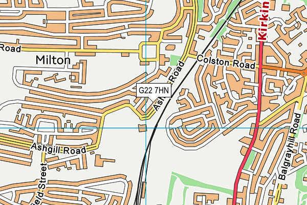 G22 7HN map - OS VectorMap District (Ordnance Survey)