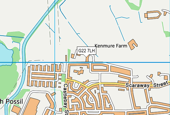 G22 7LH map - OS VectorMap District (Ordnance Survey)