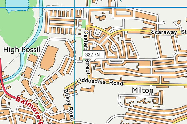 G22 7NT map - OS VectorMap District (Ordnance Survey)