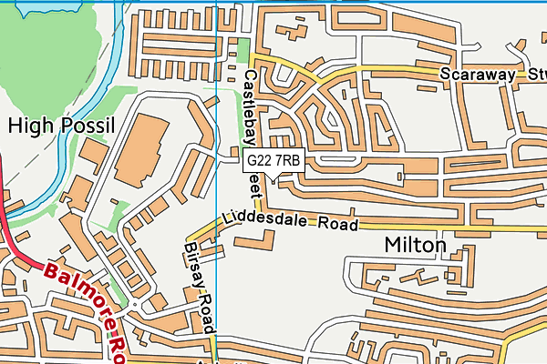 G22 7RB map - OS VectorMap District (Ordnance Survey)