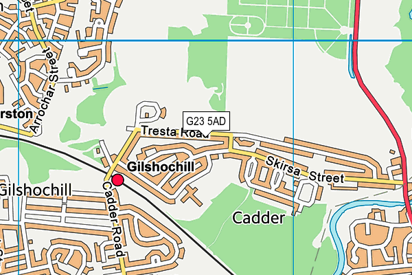 G23 5AD map - OS VectorMap District (Ordnance Survey)