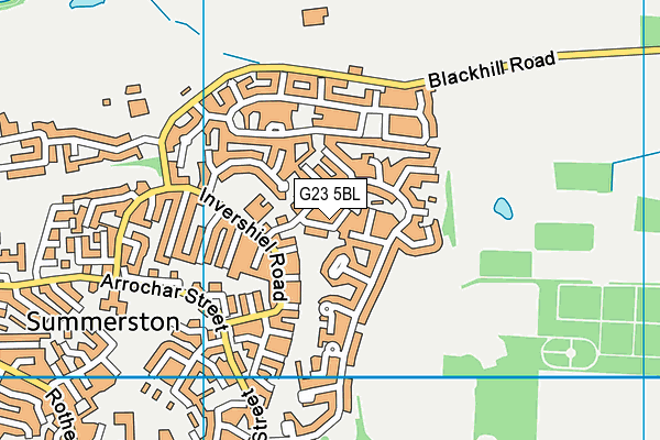 G23 5BL map - OS VectorMap District (Ordnance Survey)