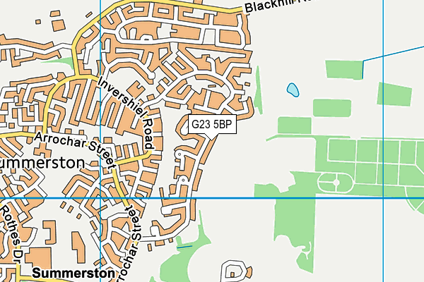G23 5BP map - OS VectorMap District (Ordnance Survey)