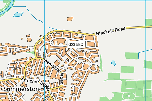 G23 5BQ map - OS VectorMap District (Ordnance Survey)