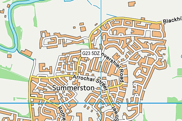G23 5DZ map - OS VectorMap District (Ordnance Survey)