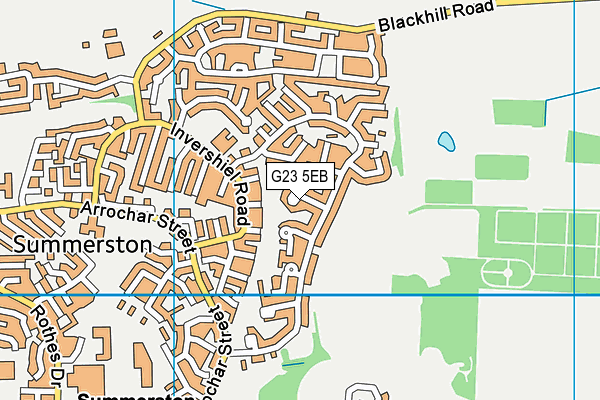 G23 5EB map - OS VectorMap District (Ordnance Survey)