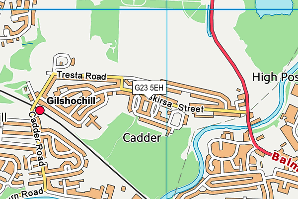 G23 5EH map - OS VectorMap District (Ordnance Survey)