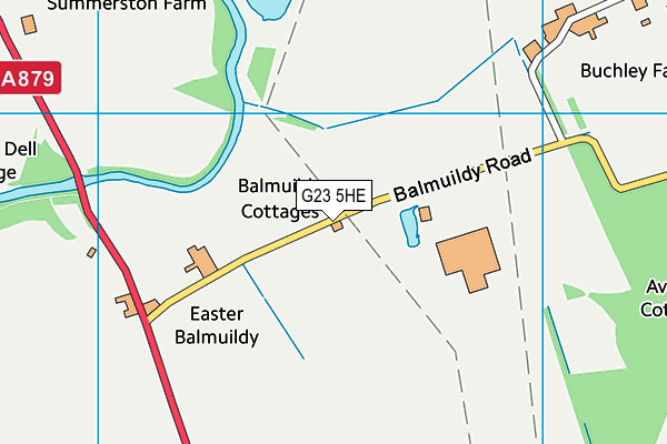 G23 5HE map - OS VectorMap District (Ordnance Survey)