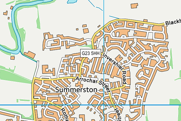 G23 5HH map - OS VectorMap District (Ordnance Survey)