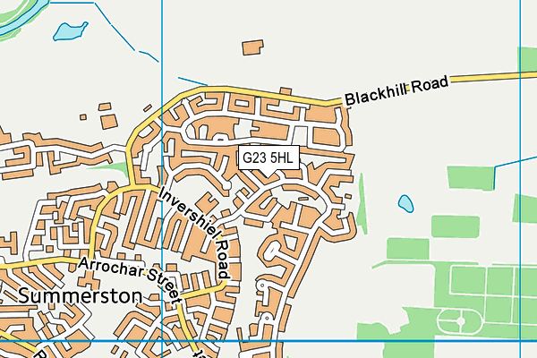 G23 5HL map - OS VectorMap District (Ordnance Survey)