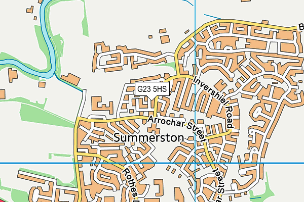 G23 5HS map - OS VectorMap District (Ordnance Survey)