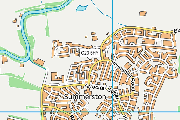 G23 5HY map - OS VectorMap District (Ordnance Survey)