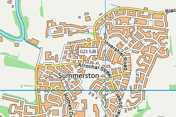 G23 5JB map - OS VectorMap District (Ordnance Survey)