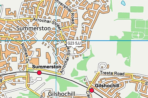 G23 5JJ map - OS VectorMap District (Ordnance Survey)