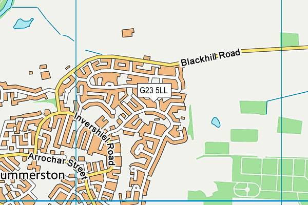 G23 5LL map - OS VectorMap District (Ordnance Survey)