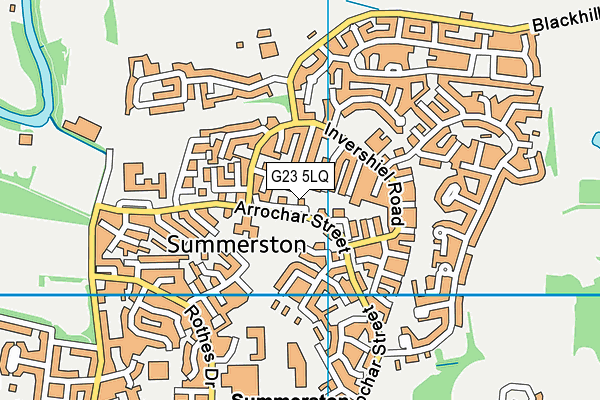 G23 5LQ map - OS VectorMap District (Ordnance Survey)