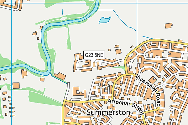 G23 5NE map - OS VectorMap District (Ordnance Survey)