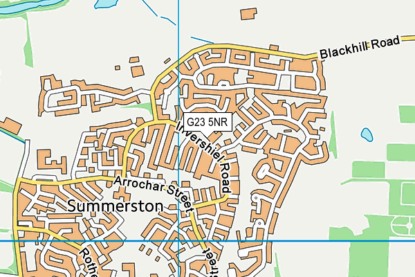 G23 5NR map - OS VectorMap District (Ordnance Survey)