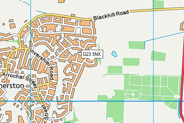 G23 5NX map - OS VectorMap District (Ordnance Survey)