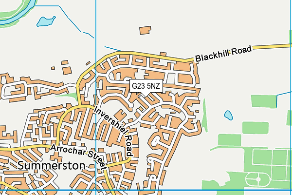 G23 5NZ map - OS VectorMap District (Ordnance Survey)