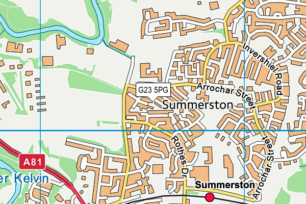 G23 5PG map - OS VectorMap District (Ordnance Survey)