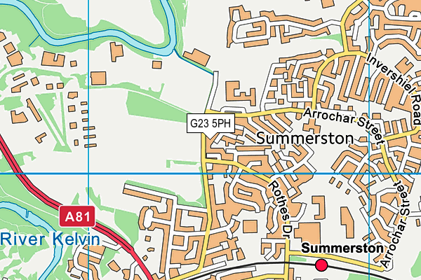 G23 5PH map - OS VectorMap District (Ordnance Survey)