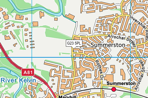 G23 5PL map - OS VectorMap District (Ordnance Survey)