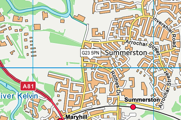 G23 5PN map - OS VectorMap District (Ordnance Survey)