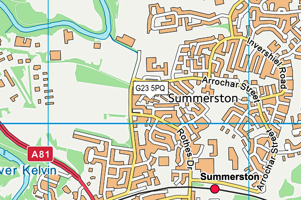 G23 5PQ map - OS VectorMap District (Ordnance Survey)