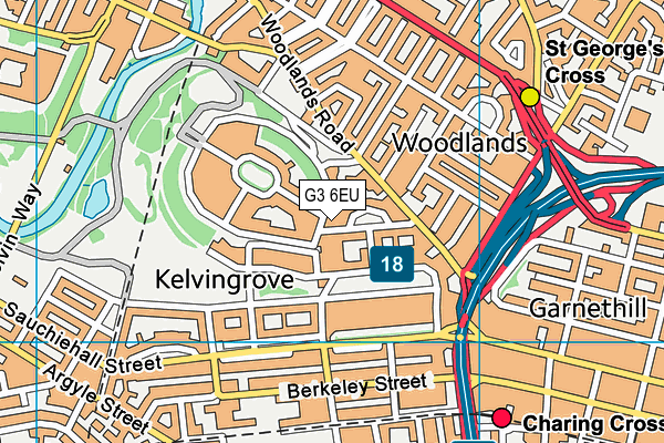 G3 6EU map - OS VectorMap District (Ordnance Survey)