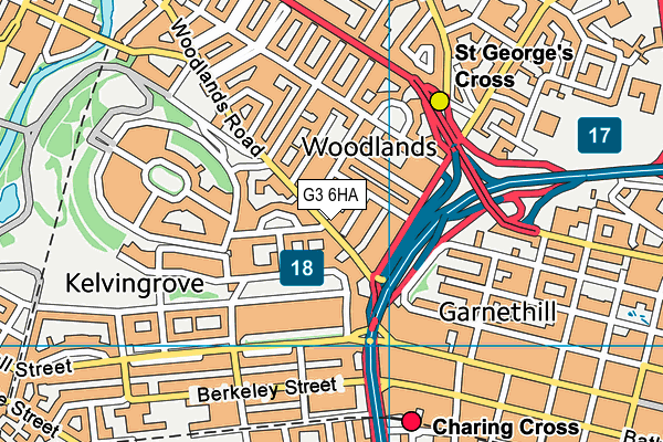 G3 6HA map - OS VectorMap District (Ordnance Survey)