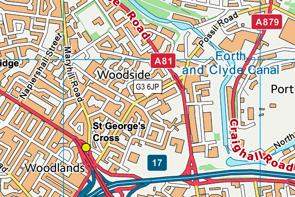 G3 6JP map - OS VectorMap District (Ordnance Survey)