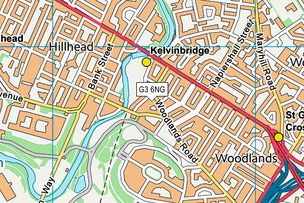 G3 6NG map - OS VectorMap District (Ordnance Survey)