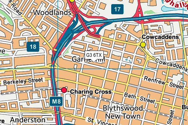 G3 6TX map - OS VectorMap District (Ordnance Survey)