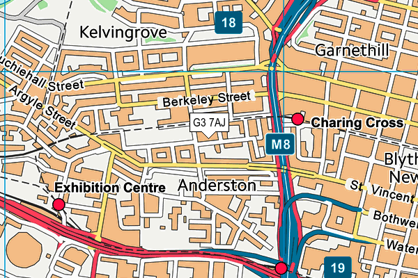 G3 7AJ map - OS VectorMap District (Ordnance Survey)