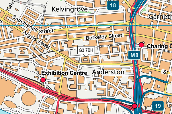 G3 7BH map - OS VectorMap District (Ordnance Survey)