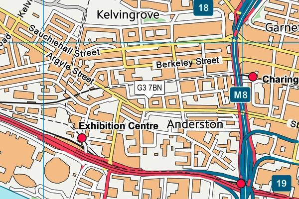 G3 7BN map - OS VectorMap District (Ordnance Survey)