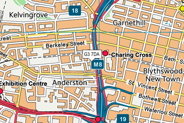 G3 7DA map - OS VectorMap District (Ordnance Survey)