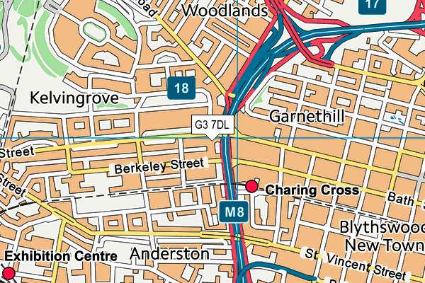 G3 7DL map - OS VectorMap District (Ordnance Survey)