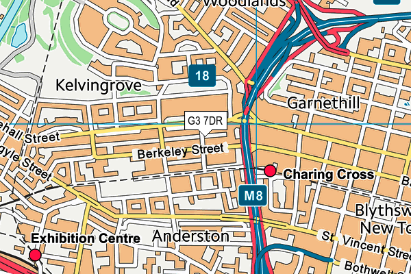 G3 7DR map - OS VectorMap District (Ordnance Survey)