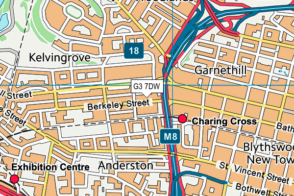 G3 7DW map - OS VectorMap District (Ordnance Survey)