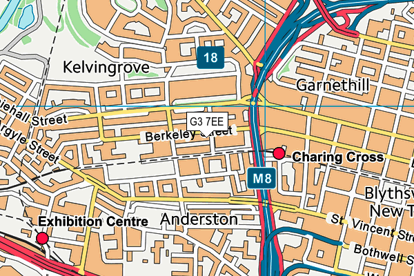 G3 7EE map - OS VectorMap District (Ordnance Survey)